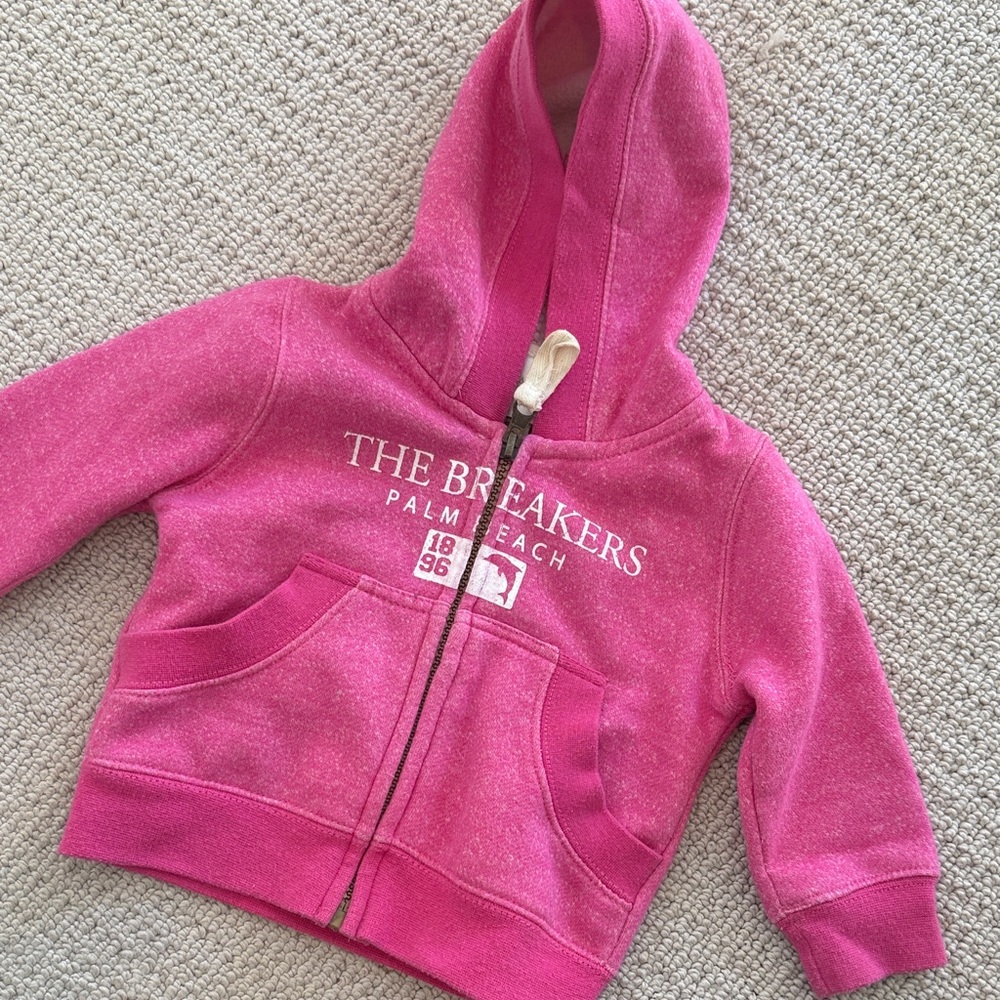 The Breakers Palm Beach Pink Hoodie- 6-9M